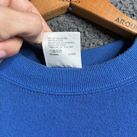 Vintage Rocky and Bullwinkle Raglan Crewneck Sweatshirt Mens XL USA Made Cartoon - Picture 10 of 12